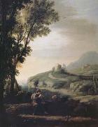 Claude Lorrain Pastoral Landscape with Piping Shepherd (mk17) china oil painting artist